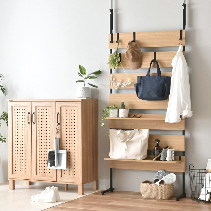 つっぱり ラック 突っ張りウォールラック選べる3サイズ幅45 60 80cm 色3タイプ 間仕切り パーティション パーテーション 壁面収納 つっぱり棒