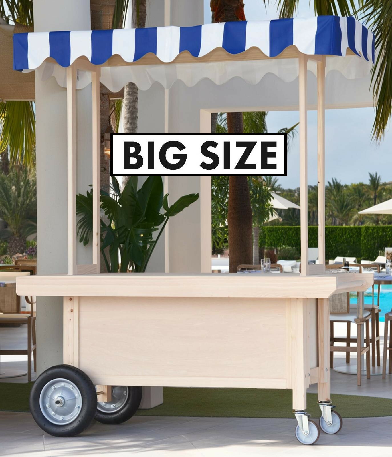 マルシェ ワゴン イベント セール 屋台 販売台 テント屋根付き 木製 kkkez キャスター付き