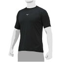 【メール便送料無料】ミズノ 野球 アンダーシャツ 半袖 メンズ ローネック・半袖 12JAAP3009 MIZUNO