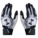 アンダーアーマー 野球 バッティンググローブ 両手用 メンズ UA CLEAN UP BATTING GLOVES 6001310-002 UNDER ARMO...