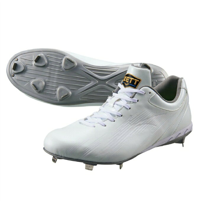 Rakuten - 【期間限定クーポン配布中！ 4/29 0:00~5/6 23:59】ゼット(ZETT) 野球 金歯スパイク メンズ レディース 埋込みスパイク ネオステイタスWH BSR2218WH
