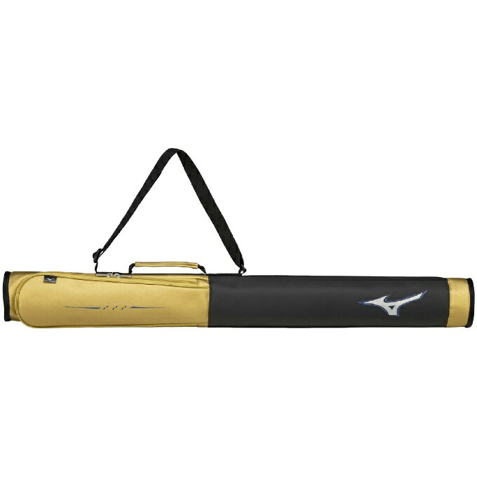■カラー：95/ブラック×ゴールド ■サイズ：L92×W9×H9cm ※製品によって仕上りサイズに多少の誤差がありますのでご了承下さいませ。 ■素材・製法：合成皮革（PU） ■製品質量：約370g ■容量：1本入れ ■原産国：ベトナム製 検索ワード：バット入れ バット袋