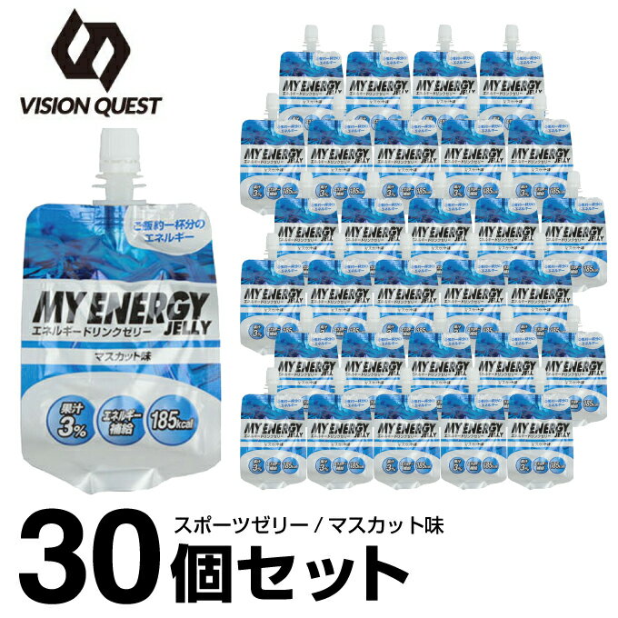 ビジョンクエスト VISION QUEST エネルギーゼリー スポーツゼリー マスカット味 箱売り 30個 EGJ-M エネルギー補給 …