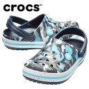 クロックス サンダル ジュニア crocband camo ...