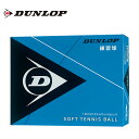 ダンロップ DUNLOP ソフトテニスボール 練習球 箱売り12球 DSTBPRA2DOZ