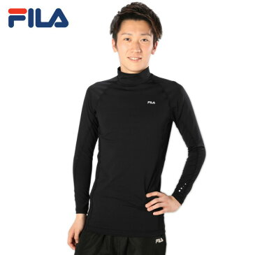 【沖縄県内（離島含）3，300円以上送料無料】フィラ FILA テニスウェア バドミントンウェア アンダーウェア 長袖 メンズ 長袖ハイネックインナー 445-111