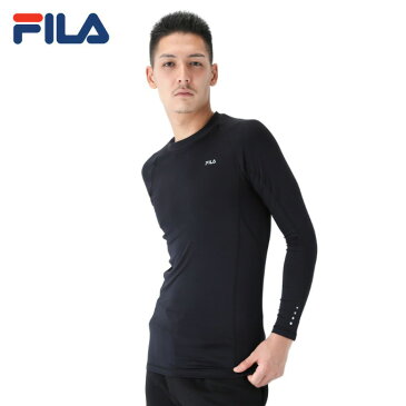 【沖縄県内（離島含）3，300円以上送料無料】フィラ FILA テニスウェア バドミントンウェア アンダーウェア 長袖 メンズ クルーネックロングインナー 448-124