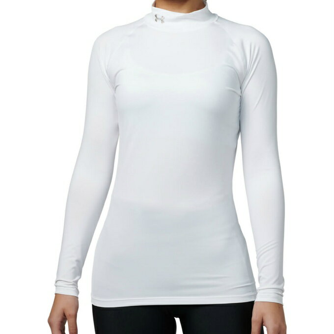 アンダーアーマー アンダーウェア 長袖 レディース UAヒートギア コンプレッション ロングスリーブ モック 1358605-100 UNDER ARMOUR