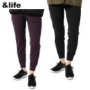 アンドライフ &life アンクルパンツ レディース タイトニットパンツ AL451104J057