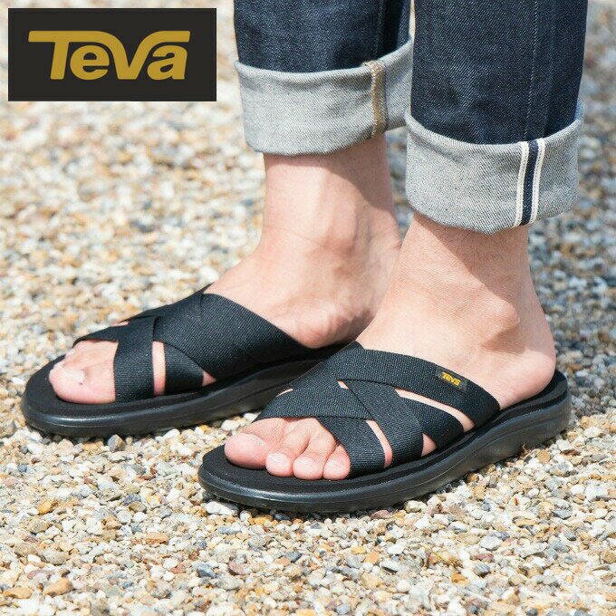 【沖縄県内（離島含）3，300円以上送料無料】テバ TEVA サンダル メンズ VOYA SLIDE ボヤ スライド 1099272B-BLK