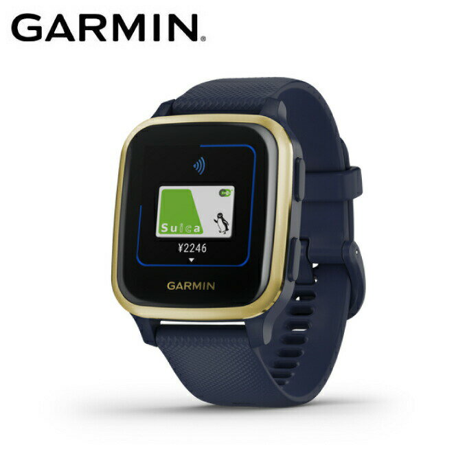 【沖縄県内（離島含）3，300円以上送料無料】ガーミン GARMIN ランニング 腕時計 GPS付 ヴェニュー エスキュー Venu Sq Music Navy/Light Gold 010-02426-72