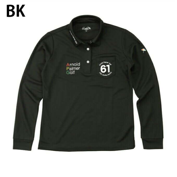 アーノルドパーマー arnold palmer ゴルフウェア ポロシャツ 長袖 レディース ロゴストレッチ長袖ポロシャツ AP220402K02