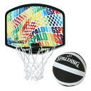 【沖縄県内(離島含)3,300円以上送料無料】スポルディング SPALDING バスケットゴール 室内 マイクロミニ オプティカルレインボー 79-019J