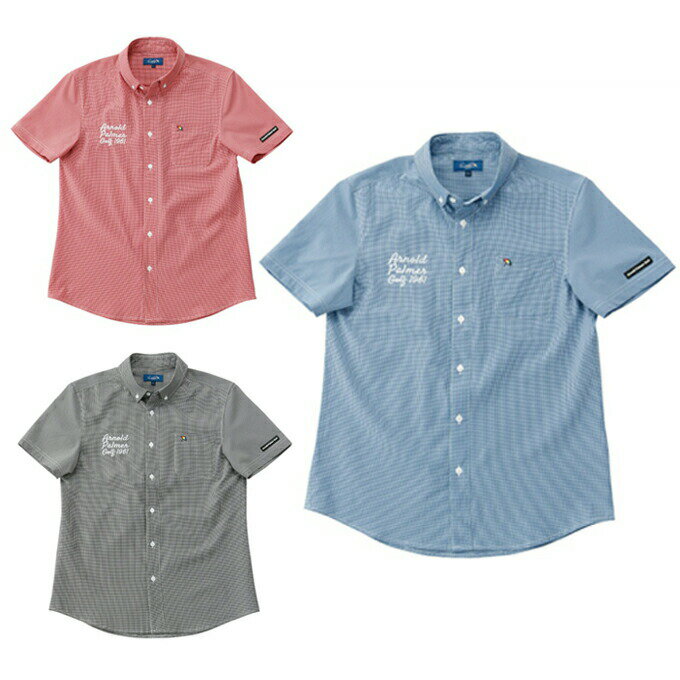 アーノルドパーマー arnold palmer ゴルフウェア 半袖シャツ メンズ サッカー半袖シャツ AP220101L16