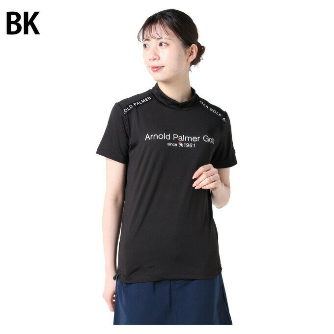 アーノルドパーマー arnold palmer ゴルフウェア 半袖シャツ レディース ラインモックネック半袖シャツ AP220301L04