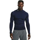 アンダーアーマー アンダーウェア 長袖 メンズ UAヒートギアアーマー ロングスリーブ シャツ モック 1369606-410 UNDER ARMOUR