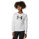 アンダーアーマー バスケットボール 長袖シャツ ジュニア テック ロングスリーブ Tシャツ ビッグロゴ 1375353-100 UNDER ARMOUR