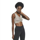 リーボック Reebok スポーツブラ ブラトップ レディース スタジオ ラッシュ クロップド タンク トップ Studio Ruched Cropped Ta...