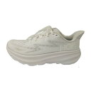 ホカ オネオネ ランニングシューズ レディース 23 FW クリフトン 9 ホワイト/ホワイト CLIFTON9 1127896 WWH HOKA ONEONE