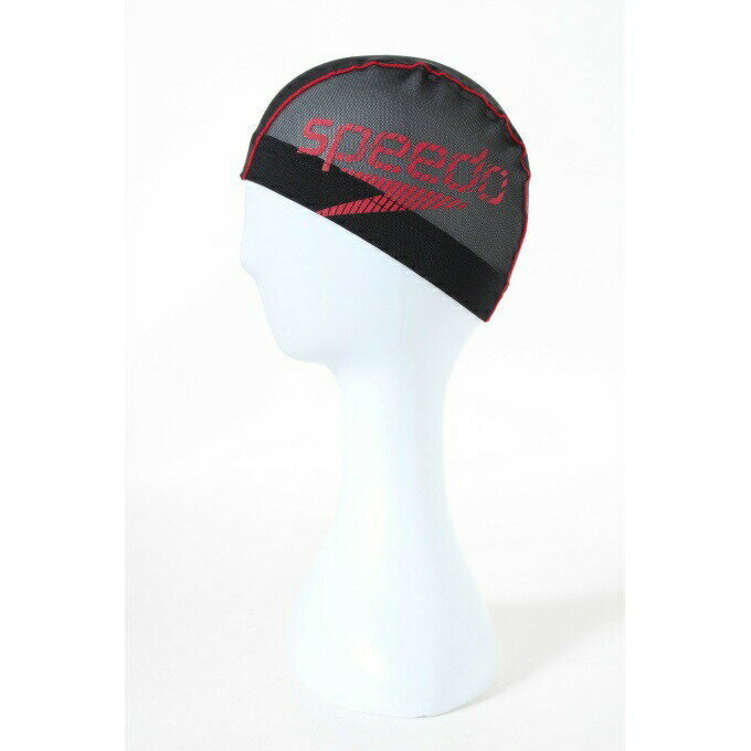 スピード Speedo スイムキャップ メッシュ メンズ レディース Beam Stack Mesh Cap メッシュキャップ ロゴ SE12420-RE 3