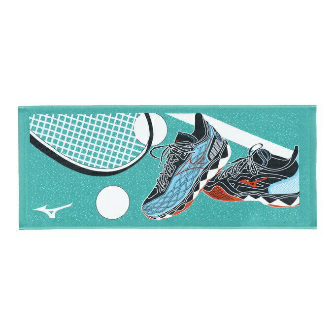 【沖縄県内(離島含)3,300円以上送料無料】ミズノ フェイスタオル 今治製タオル テニスデザイン 32JYB12500 MIZUNO
