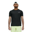 ニューバランス ランニングウェア Tシャツ 半袖 メンズ Athletics ショートスリーブTシャツ MT41253 BK new balance