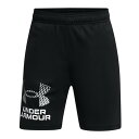 アンダーアーマー ショートパンツ ジュニア UAテック ロゴ ショーツ トレーニング KIDS 1383333-001 UNDER ARMOUR