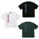 スポルディング SPALDING バスケットボールウェア 半袖シャツ メンズ レディース Tシャツ ネオン トロピカル ロゴ SMT24010