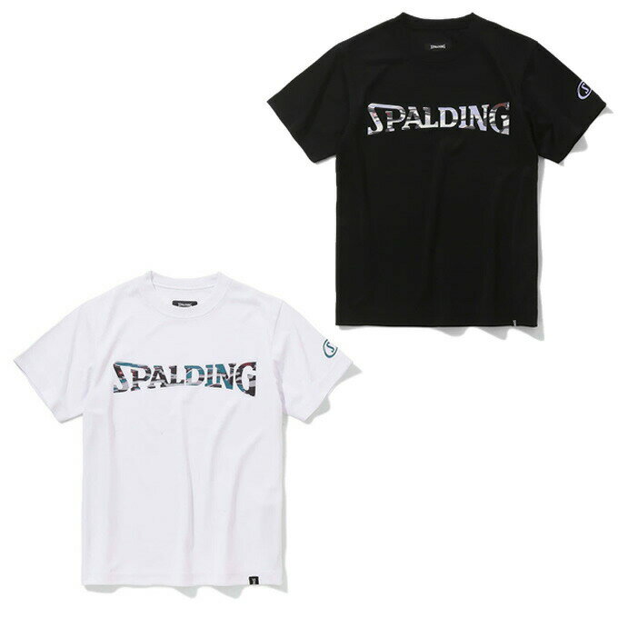 アナグリフ画像をイメージしたデザインのオーバーラップするカモフラージュパターンをSPALDINGロゴで配したTシャツ ■カラー：BK( ブラック )、WH( ホワイト ) ■サイズ：140、150、160 ■素材：ポリエステル100％ ■機能：吸水速乾、UVカット 検索ワード：半袖Tシャツ 半袖シャツ 半そで Tシャツ 機能Tシャツ バスケットウェア プラクティスシャツ バスケットボール バスケ ウェア ウエア本商品は沖縄県からの発送となります。：発送元：〒905-0012 沖縄県名護市字名護見取川原4472 イオン名護店1階