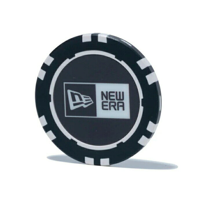 【沖縄県内（離島含）3，300円以上送料無料】ニューエラ NEW ERA ゴルフ マーカー チップマーカー Box Logo ボックスロゴ ブラック × ホワイト 14110186