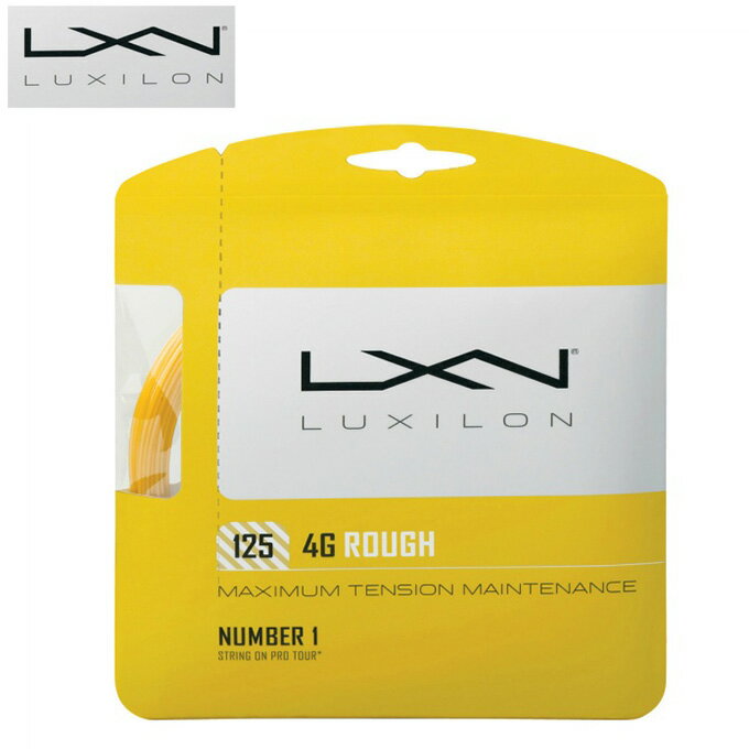 LV(Luxilon) |GXe 4Gt125 (1.25mm) (4G ROUGH 125) WRT997114 dejX Kbg XgO y[։z rkt