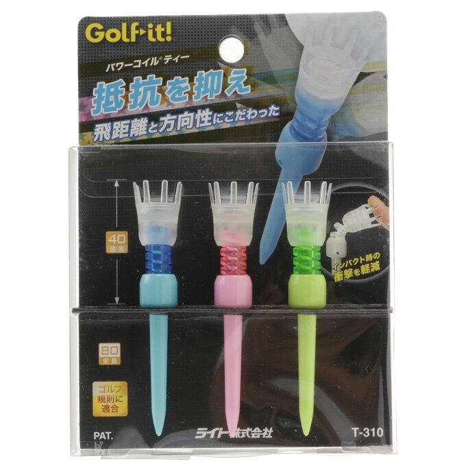 ライト Lite ゴルフ アクセサリー パワーコイル ティー T-310