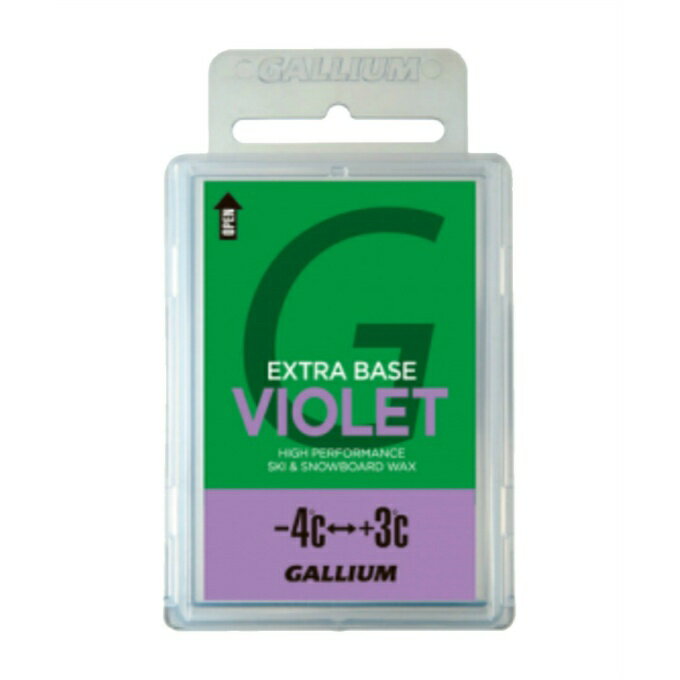 ガリウム ワックス ベースワックス -4度〜+3度 全雪質対応 エクストラベース バイオレット EXTRA BASE VIOLET 100g SW2075 GALLIUM 固形 スキー スノーボード スノボの商品画像