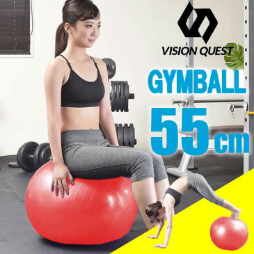 ビジョンクエスト VISION QUEST バランスボール 55cm RD VQGBN005 ジムボール ヨガボール 体幹トレーニング