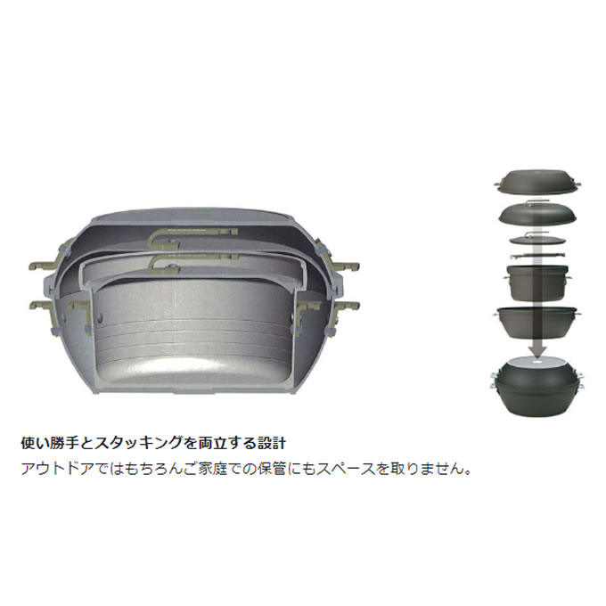 スノーピーク 調理器具セット 鍋 フライパン パンクッカー CS-600 snow peak