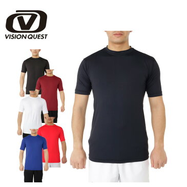 ビジョンクエスト VISION QUEST 野球 アンダーシャツ 半袖 メンズ 半袖クルーネックフィットアンダーシャツ VQ550305F03