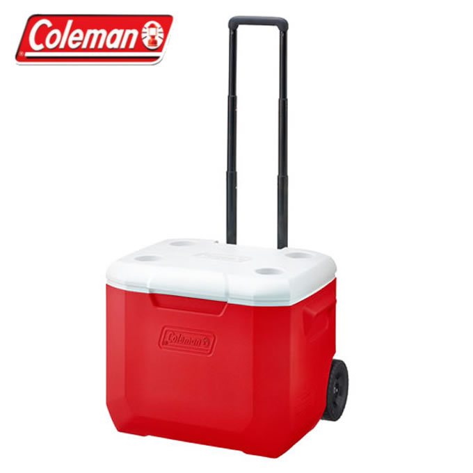 コールマン クーラーボックス 56L キャスター付 ホイールクーラー 60QTレッド ホワイト 2000027864 Coleman通販格安セール情報 楽天 通販