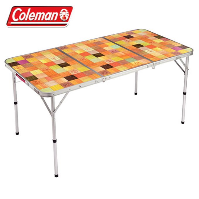 コールマン アウトドアテーブル 140cm ナチュラルモザイクリビングテーブル/140プラス 2000026750 4-6人用 Coleman通販格安セール情報 楽天 通販