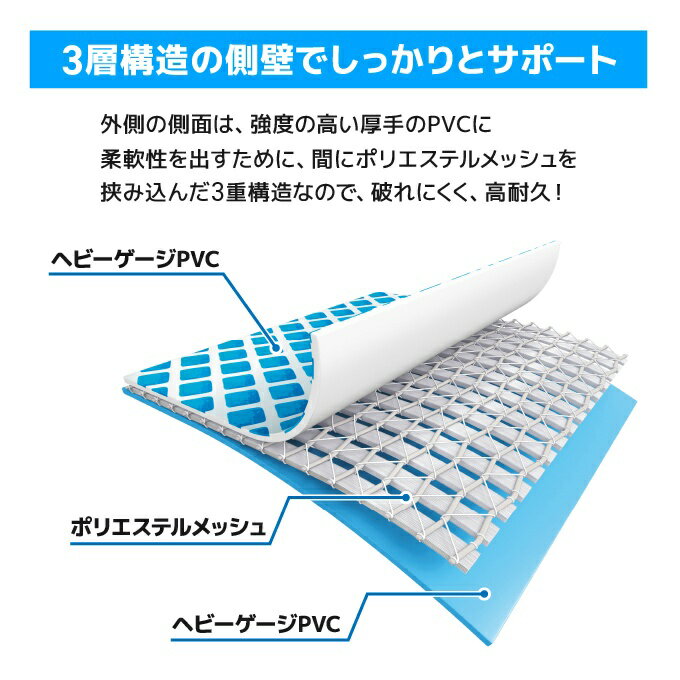 プール INTEX インテックス フレームプール 大型 450×220×84cm 6歳以上 子供用 キッズ用 組立簡単 空気入れ不要 レクタングラフレームプール 28273 長方形 大型ビニールプール