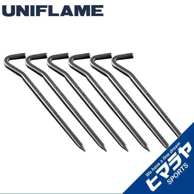 ユニフレーム ペグ 6本セット 20cm ジュラパワーペグ200 681626 UNIFLAME