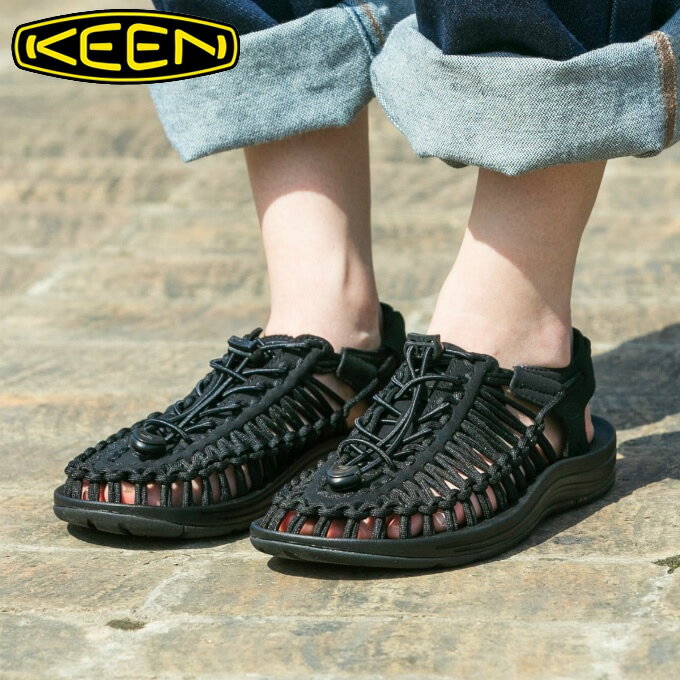 【6/1(木)0:00〜6/11(日)01:59限定対象商品1000円クーポン発行中】キーン KEEN サンダル レディース ユニーク モノクローム オープンエアースニーカー 1014099のサムネイル
