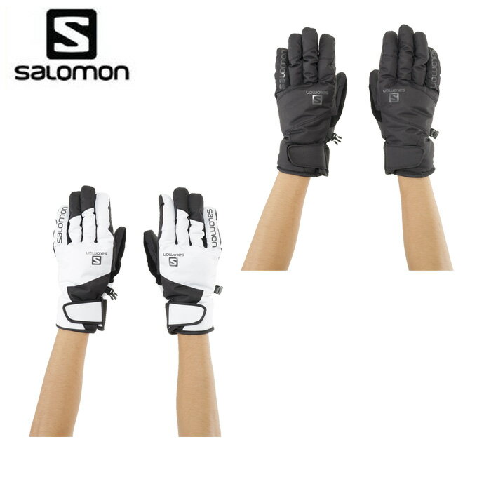 サロモン スキーグローブ 5本指 メンズ ロゴグローブ JP LOGO GLOVE 40287 salomon スキー手袋 スキーグラブ スノーグローブ