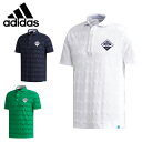 アディダス ゴルフウェア ポロシャツ 半袖 メンズ adicross マウンテンパターン ワイドカラーシャツ CCO47 adidas
