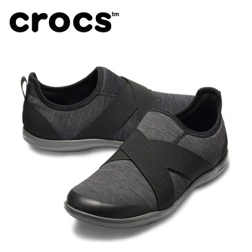 クロックス スニーカー レディース swiftwater cross-strap heather W スウィフトウォーター クロス ストラップ ヘザ ウイメン 205346-0DD crocs