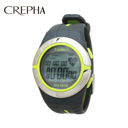 クレファー ランニング 腕時計 メンズ レディース T-SPORTS 心拍 TS-D028-GN CREPHA クレファー ランニング 腕時計 メンズ レディース T-SPORTS 心拍 TS-D028-GN CREPHA