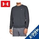 アンダーアーマー スウェットトレーナー メンズ ライバルフリースクルー ライフスタイル ロングスリーブ 1320738-001 UNDER ARMOUR