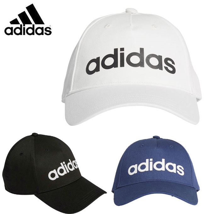 【まとめ買いで最大10％OFF！〜4/17 9:59】アディダス キャップ 帽子 デイリーリニアロゴキャップ FKP73 adidas