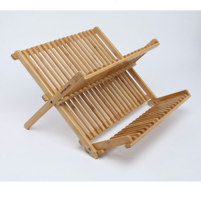 キャプテンスタッグ 木製 食器 食器立て TAKEWARE折たたみディッシュラック UP-2577 CAPTAIN STAG通販格安セール情報 楽天 通販