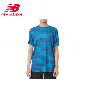 ニューバランス スポーツウェア 半袖Tシャツ メンズ NB HANZO ハンゾー プリントショートスリーブTシャツ AMT83061 LCT new balance