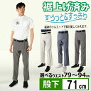 【最大10%OFFクーポン!7/4 20:00~7/11 1:59】ゴルフパンツ 裾上げ済み 股下71cm メンズ ゴルフウエア ゴルフ パンツ 選べるウエスト すっきり 細身 レギュラーフィット 伸縮 ストレッチ 7007-68 スラックス パンツ 春 夏 父の日